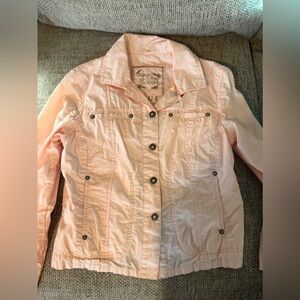 Blue Willi’s Pink Button-Up Jacket Size Small